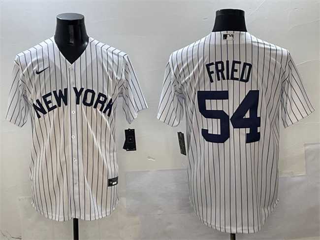 Mens New York Yankees #54 Max Fried White Cool Base Stitched Jersey,We sell and wholesale Mens New York Yankees #54 Max Fried White Cool Base Stitched Jersey on line form chian!